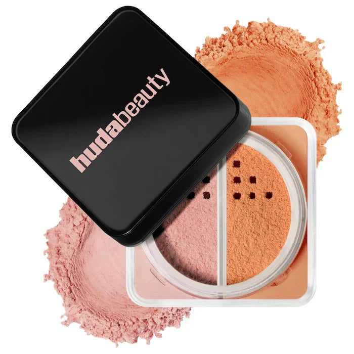 HudaBeauty Easy Bake Loose Powder Brightening Correcting Duo LongLasting Oil Control Natural Face Waterproof BrighTening Makeup