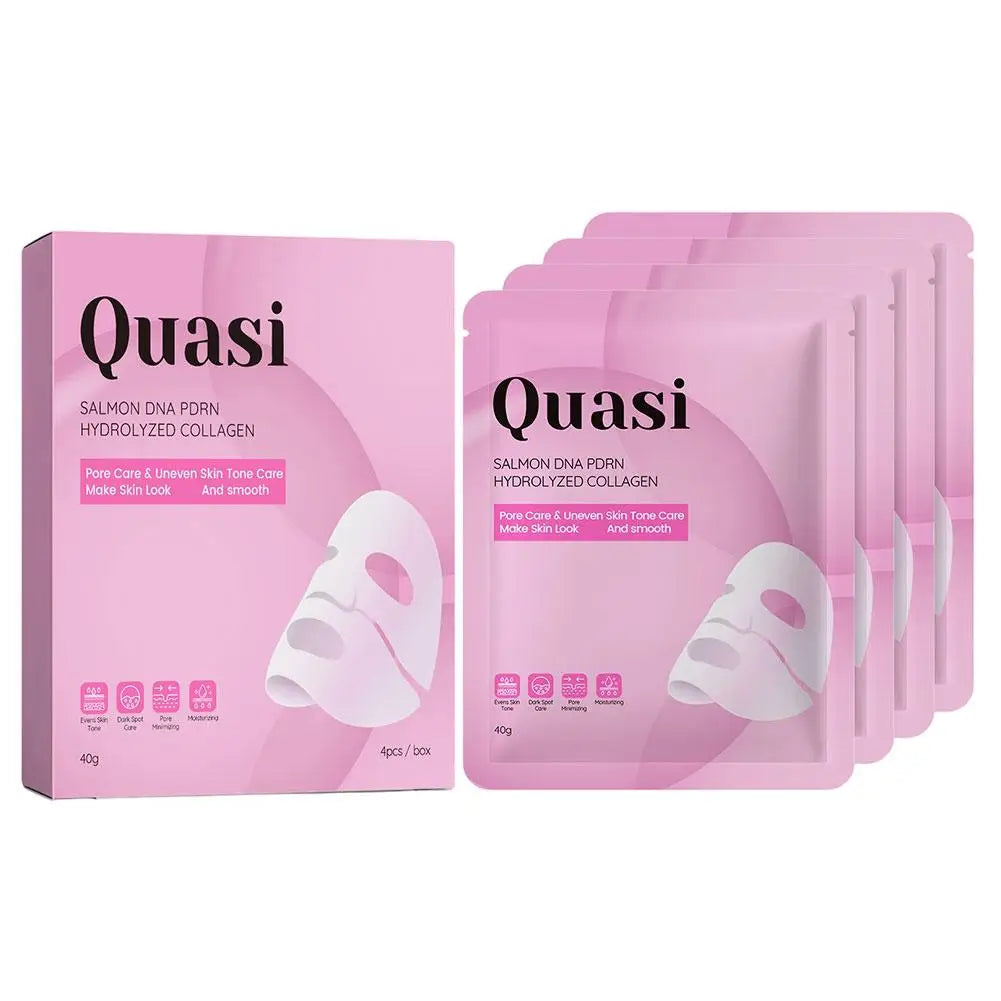Quasi PDRN Collagen Moisturizing Facial Mask Lift and Tighten Facial Skin Skincare Set Korean Night Cream Serum Face Mask Set